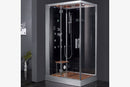 EAGO Platinum Steam Shower 35" W x 47" D x 89" H - DZ959F8-BLK-L