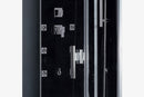 EAGO Platinum Left Black Steam Shower 35" W x 59" D x 89.2" H - DZ961F8-BLK-L