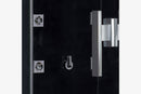 EAGO Platinum Left Black Steam Shower 35" W x 59" D x 89.2" H - DZ961F8-BLK-L