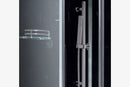 EAGO Platinum Right Black Steam Shower 35" W x 59" D x 89.2" H - DZ961F8-BLK-R