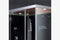 EAGO Platinum Right Black Steam Shower 35" W x 59" D x 89.2" H - DZ961F8-BLK-R