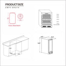 Empava 15" Wine Cooler Under Counter 84 Cans Mini Fridge BR01S
