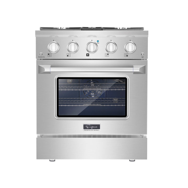 Empava 30" Pro-Style Slide-In Single Oven Gas Range 30GR07