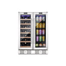 Empava 24" Dual Zone Wine and Beer Fridge Beverage Cooler BR03D