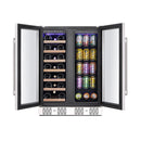 Empava 24" Dual Zone Wine and Beer Fridge Beverage Cooler BR03D