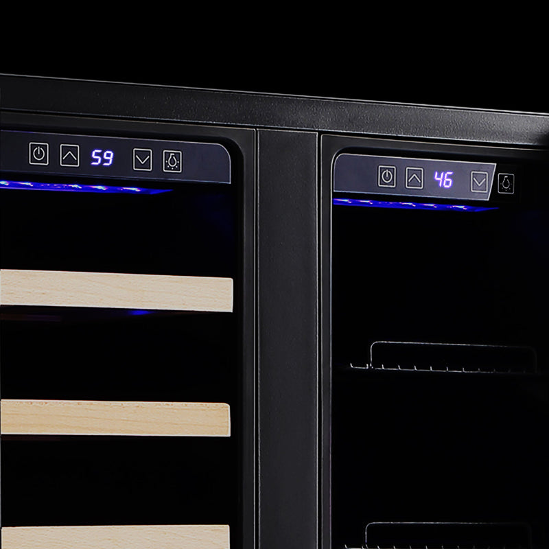 Empava 24" Dual Zone Wine and Beer Fridge Beverage Cooler BR03D