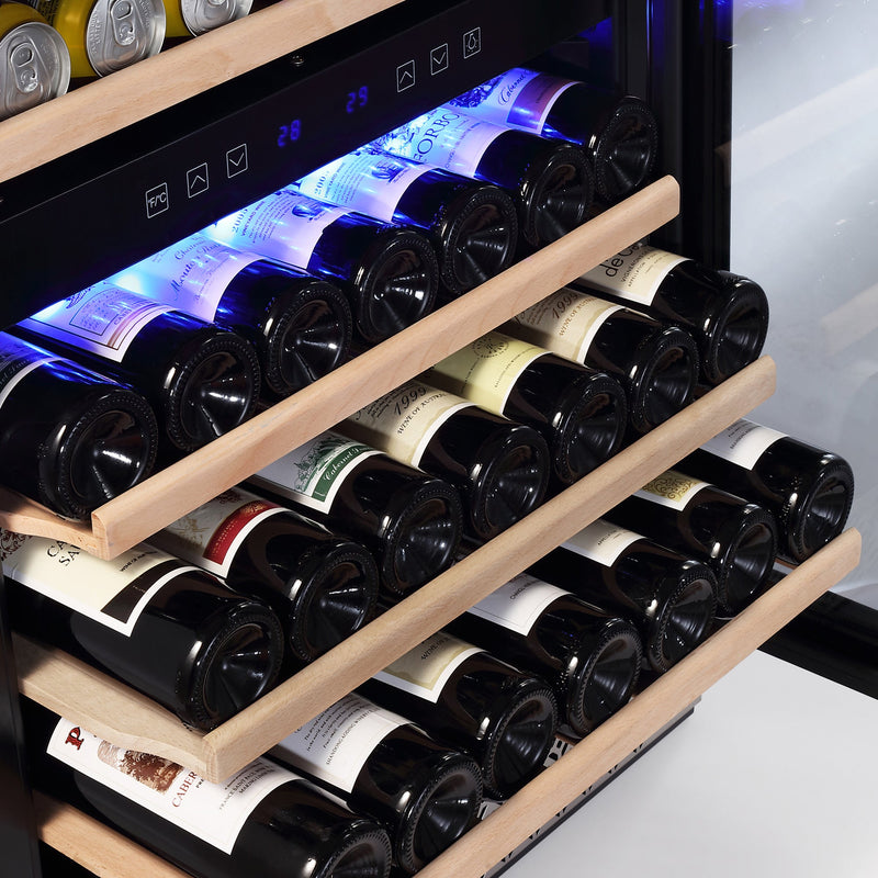 Empava 24" Fridge Dual Zone Wine & Beverage Cooler WC04D