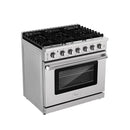 Empava 36" Pro-Style Slide-in Single Oven Gas Range 36GR11