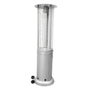 Aleko Outdoor Patio Cylinder Propane Space Heater with Adjustable Thermostat - 40,000 BTU - Silver EPHRSIL-AP