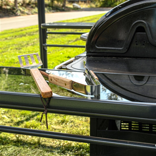 Aleko Aluminum Frame Hardtop BBQ Gazebo with Serving Tables - 8 x 5 x 8 Feet - Brown GZBHTG01-AP