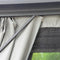 Aleko Aluminum and Steel Frame Hardtop Gazebo with Mosquito Net and Curtain - 10 x 10 Feet - Black GZMC10X10-AP