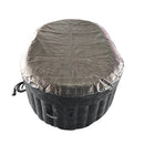 Aleko Oval Inflatable Jetted Hot Tub with Drink Tray and Cover - 2 Person - 145 Gallon - Black HTIO2BKBK-AP
