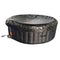 Aleko Round Inflatable Jetted Hot Tub with Cover - 6 Person - 265 Gallon - Black and White HTIR6BKW-AP