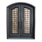 Aleko Iron Woven Dual Door with Arched Top Frame and Threshold - 81 x 62 x 6 Inches - Rustic Bronze IDRD14-AP