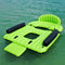 ALEKO Inflatable Floating Island Chaise Lounger with Cup Holders and Boarding Platform - 6 Person - IFI6PCM-AP