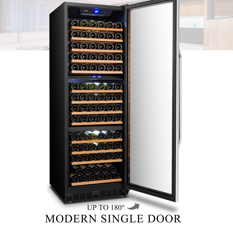 LANBO 149 BOTTLE 24 INCH TRIPLE ZONE WINE COOLER - LW144T
