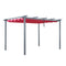 Aleko Aluminum Outdoor Retractable Canopy Pergola - 13 x 10 Ft - Burgundy Color PERGBURG10X13-AP