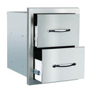 Summerset 17" Double Drawer w/ Masonry Frame Return SSDR2-17M