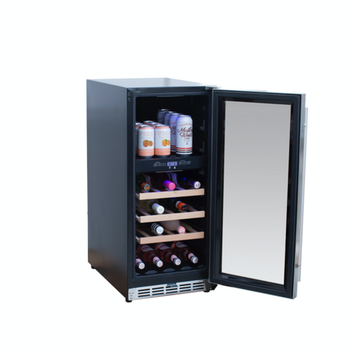 Summerset 15” Outdoor Rated Dual Zone Wine Cooler SSRFR-15WD