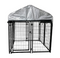 ALEKO Expandable Heavy Duty Dog Kennel and Playpen Kit with Roof and Rain Cover - 5 x 5 x 4 Feet - Black DK5X5X4RF-AP