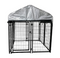 ALEKO Expandable Heavy Duty Dog Kennel and Playpen Kit with Roof and Rain Cover - 4 x 4 x 4.5 Feet - Black DK4X4X4RF-AP