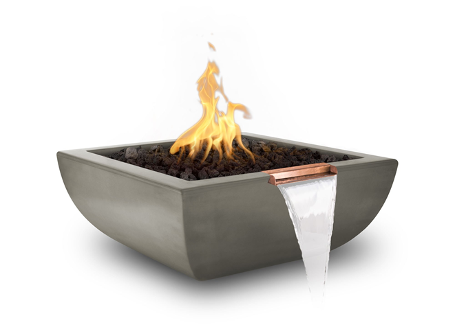 THE OUTDOOR PLUS AVALON CONCRETE FIRE & WATER BOWL OPT-AVLFW24