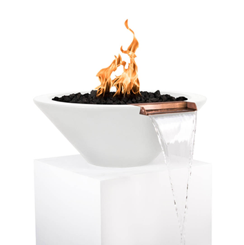 The Outdoor Plus Cazo Concrete Fire & Water Bowl OPT-31FWE12V