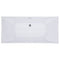 ALFI brand 67 Inch White Rectangular Acrylic Free Standing Soaking Bathtub AB8840