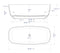 ALFI brand 67" White Matte Solid Surface Resin Bathtub AB9980