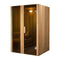 Aleko Canadian Cedar Indoor Wet Dry Sauna Steam Room 2 Person 3 kW ETL Certified Heater (STI2CED-AP)