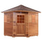 Aleko Canadian Cedar Wet Dry Outdoor Sauna with Asphalt Roof 5 Person - 6 kW ETL Certified Heater - (SKD5RCED-AP)