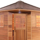 Aleko Canadian Cedar Wet Dry Outdoor Sauna with Asphalt Roof 5 Person - 6 kW ETL Certified Heater - (SKD5RCED-AP)