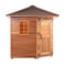 Aleko Canadian Cedar Wet Dry Outdoor Sauna with Asphalt Roof 8 Person - 9 kW ETL Certified Heater - (SKD8RCED-AP)