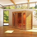 Aleko Canadian Hemlock Indoor Wet Dry Sauna 4.5 kW ETL Certified Heater 4 to 5 Person STI6ESPOO-AP