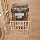 Aleko Canadian Hemlock Outdoor and Indoor Wet Dry Sauna 6 kW ETL Certified Heater 6 Person STO6VAASA-AP