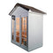 Aleko Canadian Hemlock Outdoor Wet Dry Sauna 6kW ETL Certified Heater Stone Finish 6 Person STO6PORI-AP