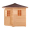 Aleko Canadian Hemlock Wet Dry Outdoor Sauna with Asphalt Roof - 6 kW ETL Certified Heater - 5 Person SKD5HEM-AP
