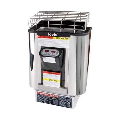 Aleko CED3KUPA 3 Person Canadian Red Cedar Wood Indoor Wet Dry Sauna with 3 kW ETL Electrical Heater CED3KUPA-AP