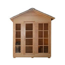 Aleko CED6IMATRA 4 Person Canadian Red Cedar Wood Outdoor and Indoor Wet Dry Sauna with 4.5 kW ETL Electrical Heater CED6IMATRA-AP