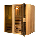 Aleko Hemlock Indoor Wet Dry Sauna Steam Room 3 kW ETL Certified Heater 3 Person STI3HEM-AP