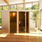 Aleko Hemlock Indoor Wet Dry Steam Room Sauna 6 kW ETL Certified Heater 6 Person STI6HEM-AP