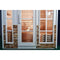 Aleko Outdoor Canadian Red Cedar Wood Wet Dry Sauna 4 Person 4.5 kW ETL Electrical Heater Stone Finish CED4KEMI-AP