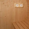Aleko Outdoor or Indoor White Finland Pine Wet Dry Barrel Sauna Front Porch Canopy 9 kW ETL Certified Heater 8 Person SB8PINECP-AP