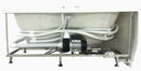 EAGO 5 ft Corner Acrylic White Whirlpool Bathtub for Two w Fixtures AM125ETL