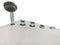 EAGO 57'' White Acrylic Corner Jetted Whirlpool Bathtub W/ Fixtures AM175-L 