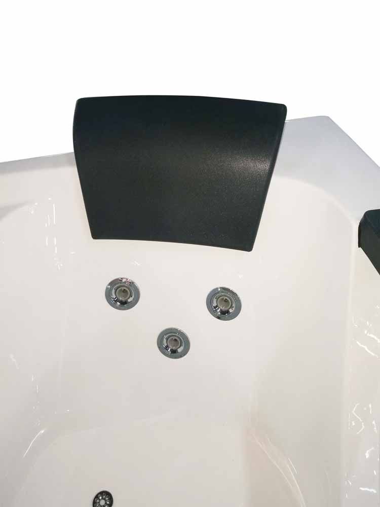 EAGO 5 ft Clear Rounded Left Corner Acrylic Whirlpool Bathtub AM198ETL-L