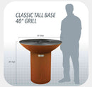 Arteflame Classic 40" Grill - Tall Round Base AFCLHRBSET