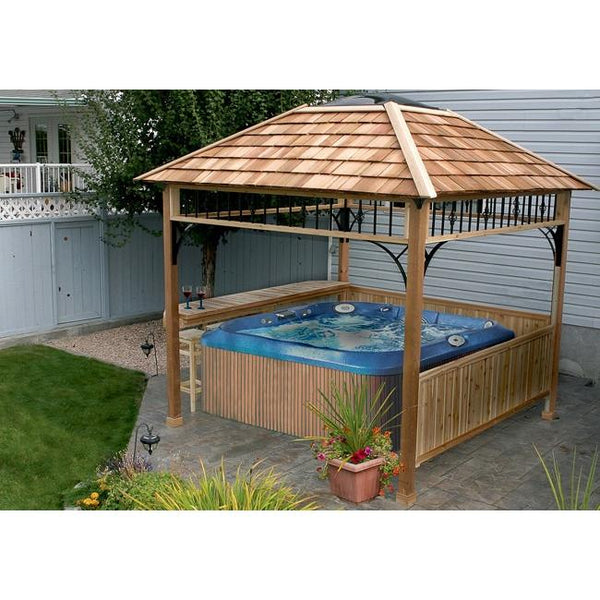 Outdoor Living Today Naramata 9' x 9' Spa Gazebo Shelter (691530004011) - Rewind and Relax
