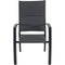 Hanover High Back Padded Sling Chairs, Aluminum Extension Table DELDN11PCHB-WG