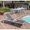 Hanover Aluminum Sling Armless Chaise Lounge WINDCHS-W-GRY